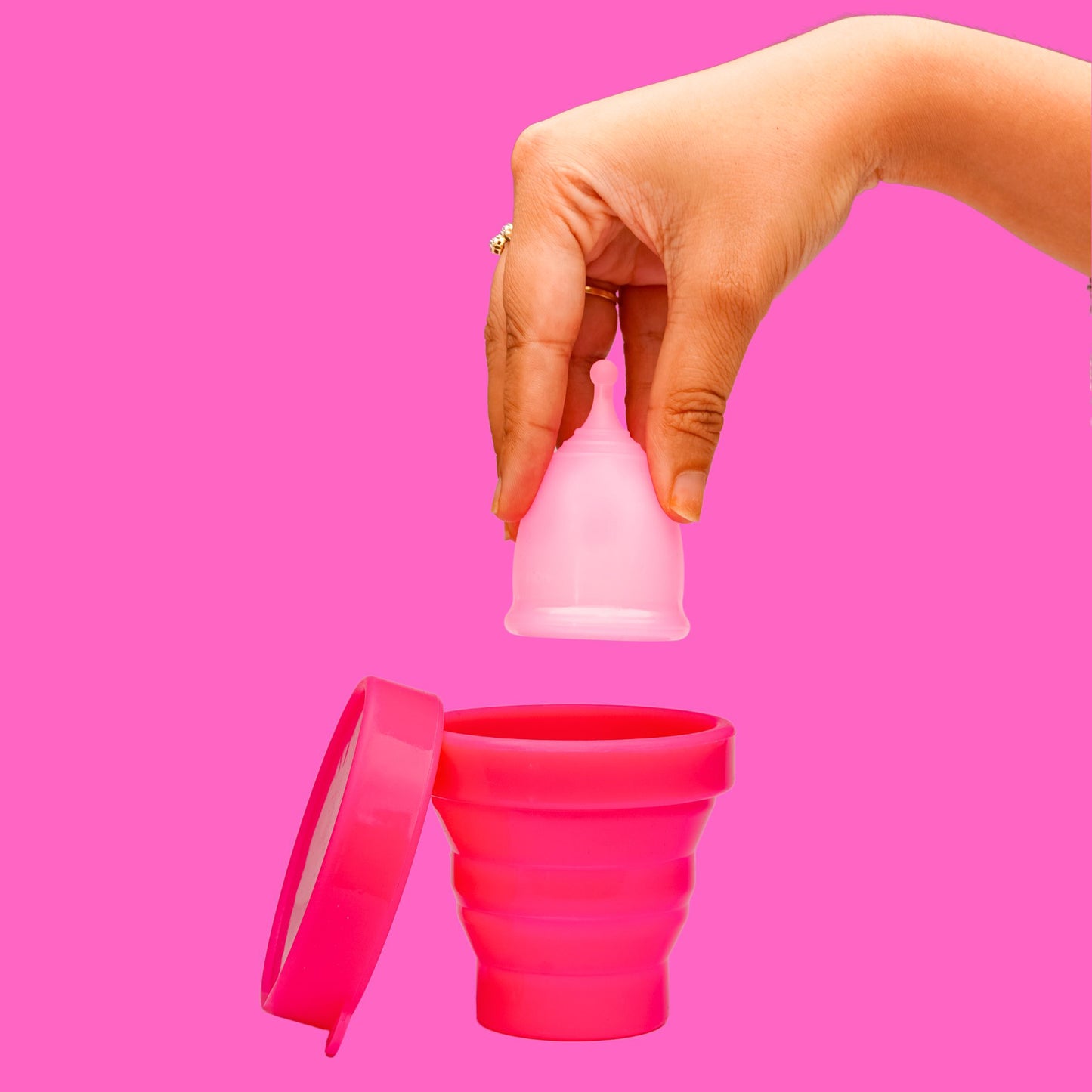 Menstrual Cup + Sterilizer Container